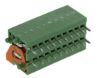 1791826 Phoenix Contact FFKDS/H-2.54 Series PCB Terminal Block, 2.54mm Pitch, Through Hole Mount, Solder Termination