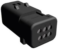 776434-2 TE Connectivity, AMPSEAL 16 Automotive Connector Plug Grey Clip Mount 6 Way