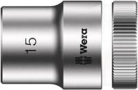 05003606001 Wera 1/2 in Drive 15mm Standard Socket, 6 point, 37 mm Overall Length