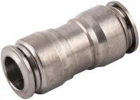 231-2755 RS PRO Nickel Plated Brass Pneumatic Quick Connect Coupling, 10mm Tube