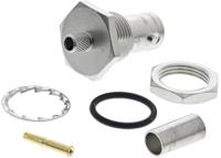 j01001a1379 Telegartner, Jack Panel Mount BNC Connector, 50Ω, Crimp Termination, Straight Body