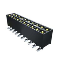 ipt1-120-01-s-d Samtec IPT1 Series Straight Through Hole PCB Header, 40 Contact(s), 2.54 mm Pitch, 2 Row, Shrouded