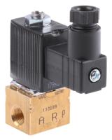 134163 Burkert Solenoid Valve , 3 Port, NC, 24 V dc 3.18 mm, 3.18 mm
