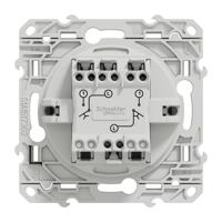 s530216 Schneider Electric Grey Push Button Light Switch, 1 Gang, Odace