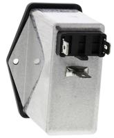 fn284-2-06 Schaffner 2A, 250 V ac Male Panel Mount IEC Filter 2 Pole FN284-2-06, Faston 2 Fuse
