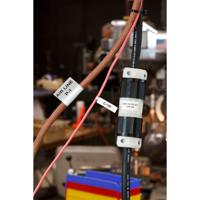 m7-1-425-fp Brady B-425A Black on White Cable Labels, 29.97 mm Width, 20.02mm Label Length, 29.97mm Label Width