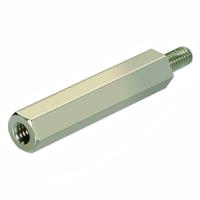 r40-3002002 HARWIN Threaded Standoff, M4 x 0.7 Thread, 28mm Body, Brass, Male/Female, 8mm Stud