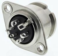 490-894 RS PRO 5 Pole Din Socket, 1A, 100 V ac, Bayonet, Female, Chassis Mount
