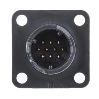hr34b-12wra-10p Hirose Circular Connector, 10 Contacts, Panel, Miniature Connector, Socket, Male, IP67, IP68, HR34B Series