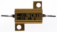 hs10-1r-j Arcol, 1Ω 10W Wire Wound Chassis Mount Resistor HS10 1R J ±5%
