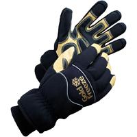 4502000-11 Goldfreeze Coldstore Gloves Yellow, Black Spandex, Grain Leather Palm with Polyvinyl Chloride Grip/Wear Patches