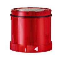 64416055 Werma 644 Series Red Flashing Effect Signal Tower for Use with Signal Tower, 24 V dc, LED Bulb, Vdc, IP65