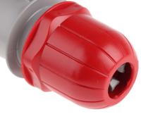 2183236 Scame IP67 Red Cable Mount 3P + E Industrial Power Plug, Rated At 32A, 415 V