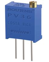 pv36w102c01b00 1kΩ, Through Hole Trimmer Potentiometer 0.5W Top Adjust Bourns, PV36