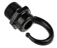608-266 RS PRO Male Hook, Conduit Fitting, 20mm Nominal Size, Steel, Black