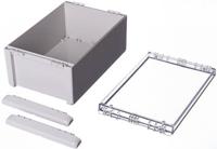 96026365-b-261712-pc-v0-g-7035 Bopla Bocube Series Light Grey Polycarbonate V0 Enclosure, IP66, IP68, IK07, Transparent Lid, 271 x 170 x 120mm