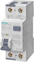 5su1154-7kk13 Siemens RCBO, 13A Current Rating, 2P Poles, 10mA Trip Sensitivity, SENTRON Range