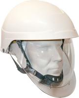 0281jms AUBOUEIX IDRA 2 Orange, White Helmet & Hard Hat with Chin Strap, Adjustable