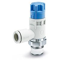 as22q-02-08 SMC AS2 Series Threaded Pneumatic Silencer & Exhaust Restrictor Function Fitting, R 1/4 Inlet Port, 8mm Tube Inlet
