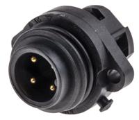 c016-20c003-200-12 Amphenol Industrial Circular Connector, 3 Contacts, Panel, Standard Connector, Socket, Male, IP67, Ecomate M Series