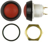 48-2-rb-n-rd-b ITW Switches 48 Series Miniature Push Button Switch, Latching, Panel Mount, 13.6mm Cutout, SPST, Clear LED, 48V dc, IP67