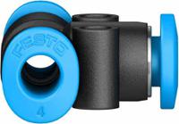 qsmt-4 Festo QSMT Series Tee Tube-to-Tube Adaptor Push In 4 mm, Push In 4 mm to Push In 4 mm, Tube-to-Tube Connection Style,