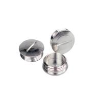 52103105 Lapp Blanking Plug, M12, Nickel Plated Brass, 14mm Diameter, Threaded