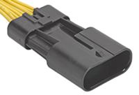 204223-0008 Molex, Squba Male Crimp Connector Housing, 1.8mm Pitch, 8 Way, 1 Row