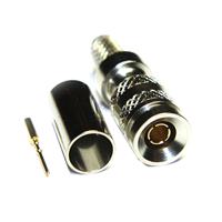 52-005-b6-fa COAX Connectors, Plug Cable Mount 1.0/2.3 Connector, 75Ω, Crimp Termination, Straight Body