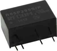 r05p205sp Recom R05P DC-DC Converter, 5V dc/ 400mA Output, 4.5 → 5.5 V dc Input, 2W, Through Hole, +85°C Max Temp -40°C