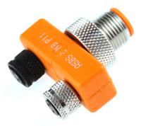 asbs2-m8 Lumberg Automation Tee 3 Pole M8 Plug to 3 Pole M8 Socket Adapter