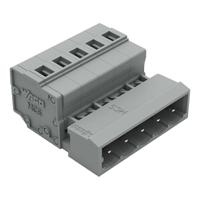 231-605 WAGO 231 Series Pluggable Connector, 5-Pole, Male, 5-Way, Snap-In, 12A