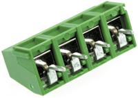 282837-4 TE Connectivity Buchanan Series PCB Terminal Block, 4-Contact, 5.08mm Pitch, Through Hole Mount, 1-Row, Screw