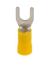 534-480 RS PRO Insulated Crimp Spade Connector, 2.5mm² to 6mm², 12AWG to 10AWG, M5 Stud Size Vinyl, Yellow