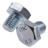 917-2909 RS PRO Bright Zinc Plated Steel, Hex Bolt, M10 x 12mm