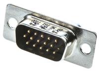 09561617700 HARTING D-Sub High Density 15 Way Through Hole D-sub Connector Plug, 2.29mm Pitch