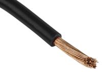 628-5342 RS PRO Black 16mm² Hook Up Wire, 6 AWG, 115/0.4 mm, 100m, PVC Insulation