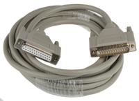 1656314 Phoenix Contact Male 25 Pin D-sub to Female 25 Pin D-sub Serial Cable, 5m PVC