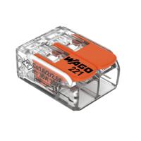 221-612 WAGO 221 Series Lever Connector, 2-Way, 41A, 20 → 10 AWG Wire, Cage Clamp Termination