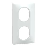 s320724 Schneider Electric White, 2 Gang, Ovalis C Series