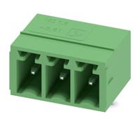 1803280 Phoenix Contact, 3.81mm Pitch, MC 1.5/ 3-G-3.81, 3 Way, Right Angle, Pluggable Terminal Block, Header, Through Hole,