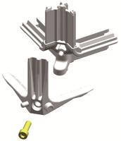 2cpx046782r9999 ABB Triline-R Series Metal Corner Profile for Use with Cabinets TriLine, 16 x 40 x 16mm