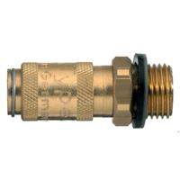 20kaam05mpn Legris Nickel Plated Brass Male Pneumatic Quick Connect Coupling, M5 Male 10mm Male Thread