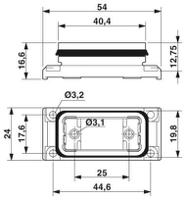 1688036 Phoenix Contact, VS-15 Series Panel Mounting Frame For Use With D-Sub Connector