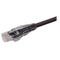 trd815blk-14 L-ComTRD, 14ft Cat5e, Black RJ45 to Male RJ45 Male, Copper Braid Shielded, Terminated PVC Sheath