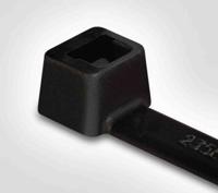 111-01980-t18r-pa66-bk HellermannTyton Cable Tie, 100mm x 2.5 mm, Black Polyamide 6.6 (PA66), Pk-1000