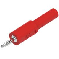ada204-r Electro PJP Red, Female to Male Banana adapter and Nickel Plated