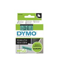 s0720590 Dymo Black on Green Label Printer Tape, 7 m Length, 12 mm Width