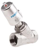 vzxf-l-m22c-m-b-g112-350-m1-v4v4t-50-6 Festo Angle Seat type Pneumatic Actuated Valve, BSP 1-1/2in, 6 bar