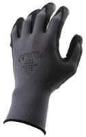8010 Polyco Healthline Black, Blue, Brown, Pink, Red, White, Yellow Latex, Leather, Nylon, Sheepskin Work Gloves, Size 10